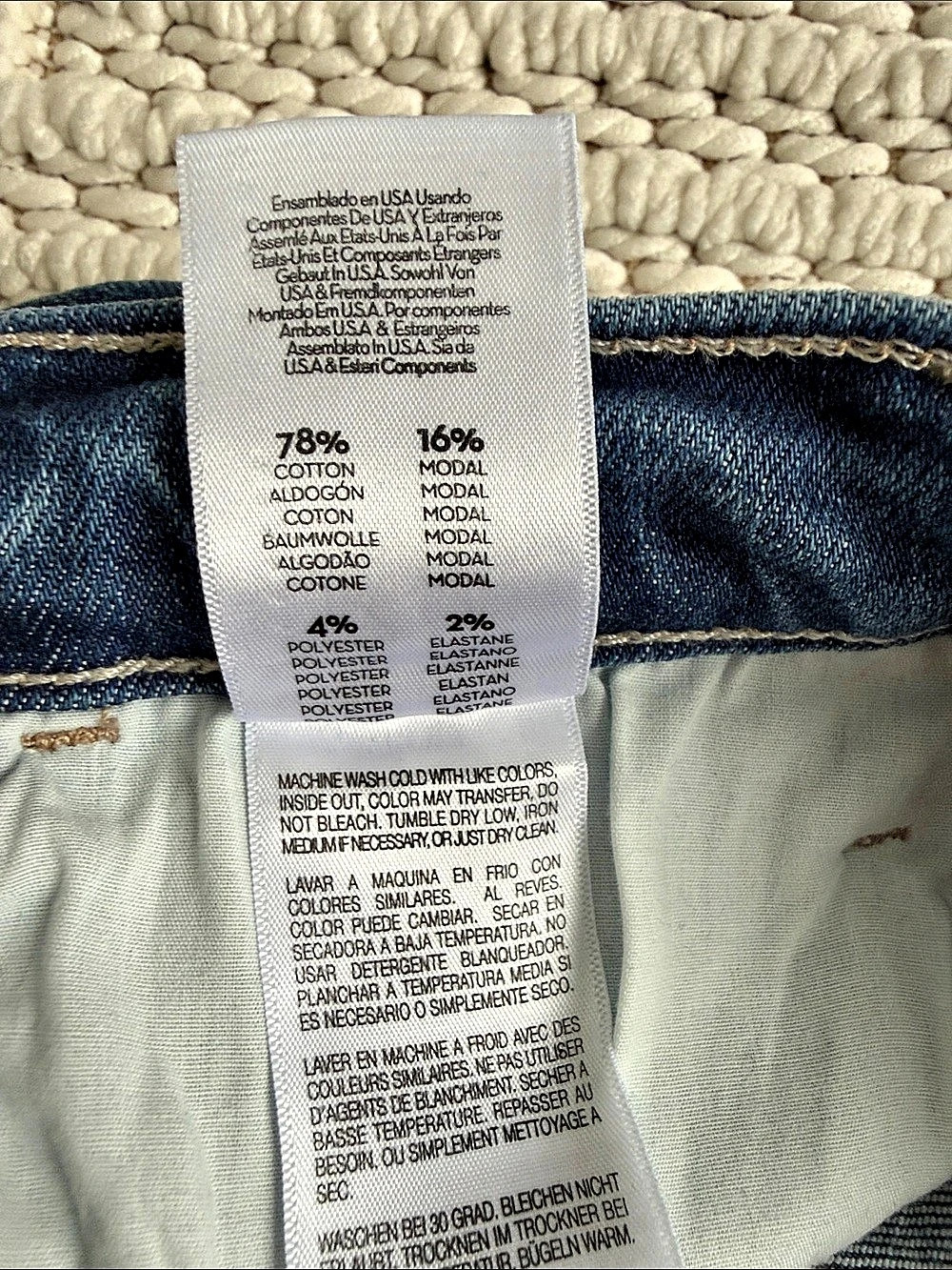 NWT MOTHER The Hustler Ankle Fray- Grasping At Straws Size 28 - Picture 5 of 6